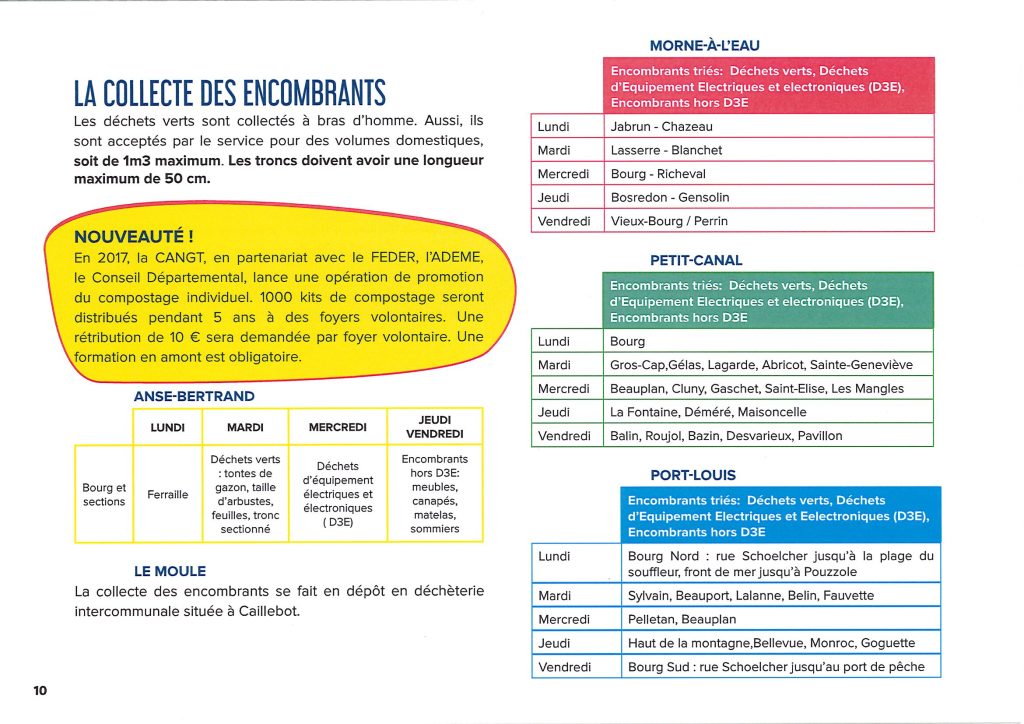 Guide des déchets CANGT10