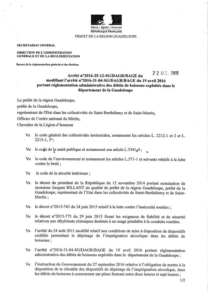 arrêté debit de boissons 3