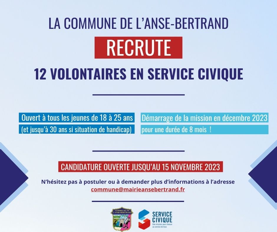You are currently viewing Recrutement de 12 volontaires en service civique !